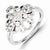 Sterling Silver w/Rhodium Plated Diamond Ring