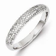 Sterling Silver Diamond Band Ring