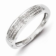 Sterling Silver Diamond Band Ring