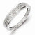 Sterling Silver Diamond Womens Wedding Band