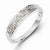 Sterling Silver Diamond Band Ring