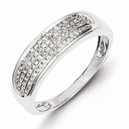 Sterling Silver Diamond Band Ring