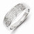 Sterling Silver Diamond Band Ring