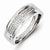 Sterling Silver Diamond Womens Wedding Band