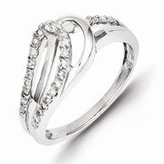 Sterling Silver Diamond Ring