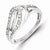Sterling Silver Diamond Ring