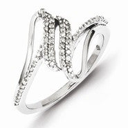 Sterling Silver Diamond Ring