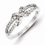 Sterling Silver Diamond Ring