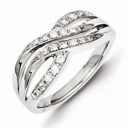 Sterling Silver & Diamond Ring