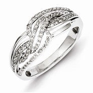 Sterling Silver Diamond Ring