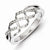 Sterling Silver Fancy Twist Diamond Ring