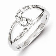 Sterling Silver & Diamond Ring