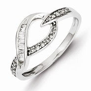 Sterling Silver Diamond Ring