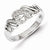 Sterling Silver Diamond Ring