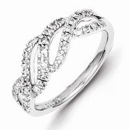 Sterling Silver & Diamond Ring