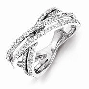 Sterling Silver Diamond Ring