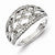 Sterling Silver Diamond Ring