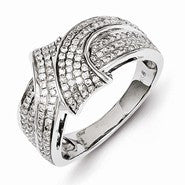 Sterling Silver Diamond Ring