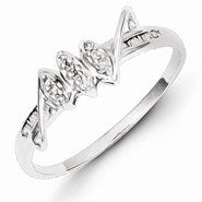 Sterling Silver Diamond Fashion Ring