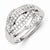 Sterling Silver Diamond Ring