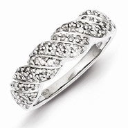 Sterling Silver & Diamond Ring
