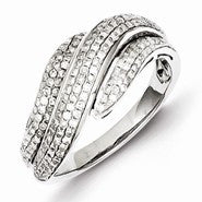 Sterling Silver Diamond Ring