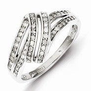 Sterling Silver Diamond Ring
