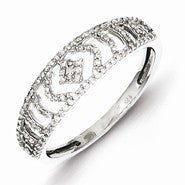 Sterling Silver Diamond Ring