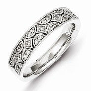 Sterling Silver & Diamond Ring