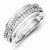 Sterling Silver Diamond Ring