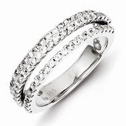 Sterling Silver Diamond Ring