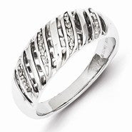 Sterling Silver Diamond Fashion Ring