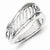 Sterling Silver Open Back Diamond Ring