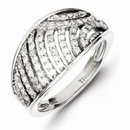 Sterling Silver Diamond Ring
