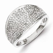 Sterling Silver Diamond Ring