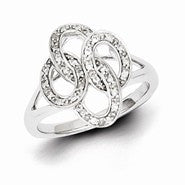 Sterling Silver & Diamond Ring