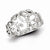 Sterling Silver w/Rhodium Plated Diamond Swirl Ring