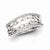 Sterling Silver Multi Lined Diamond Ring