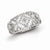 Sterling Silver Open Back Diamond Ring