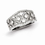 Sterling Silver Diamond Ring