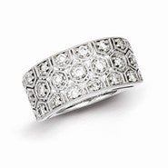 Sterling Silver & Diamond Ring