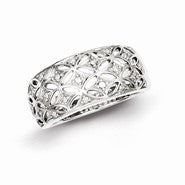 Sterling Silver Diamond Wedding Band