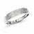 Sterling Silver Diamond Men's Wedding Band