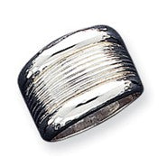 Sterling Silver Ridged Ring