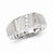 Sterling Silver w/Rhodium Plated Diamond Men's Ring