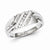 Sterling Silver w/Rhodium Plated Diamond Men's Ring