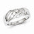 Sterling Silver w/Rhodium Plated Diamond Men's Ring