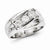 Sterling Silver w/Rhodium Plated Diamond Men's Ring