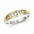 Sterling Silver with 10k Gold Diamond Men's Ring