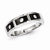Sterling Silver White & Black Rhodium Plated Diamond Men's Ring